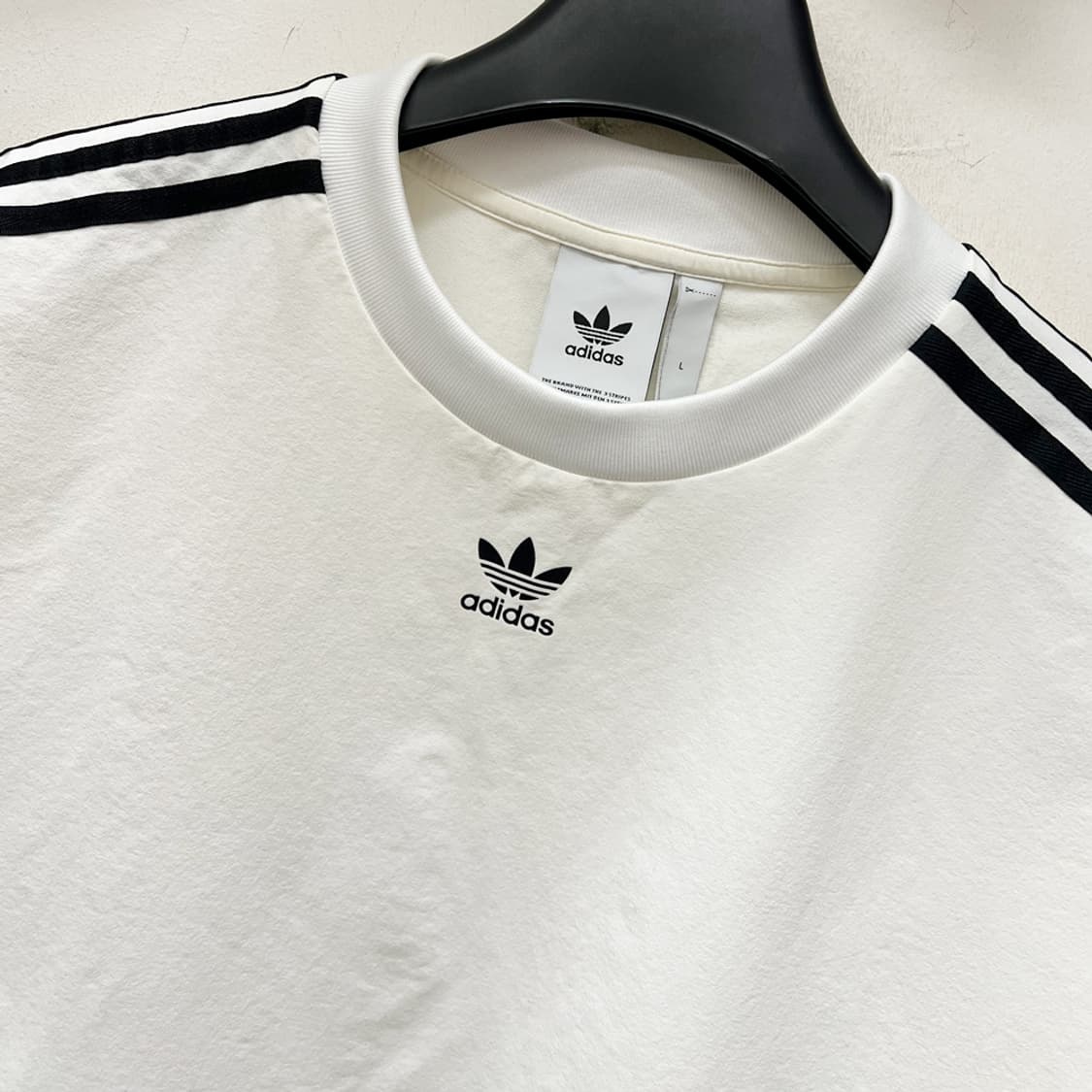 아디다스 나일론 웜업 반팔 티셔츠 L 상품이미지3