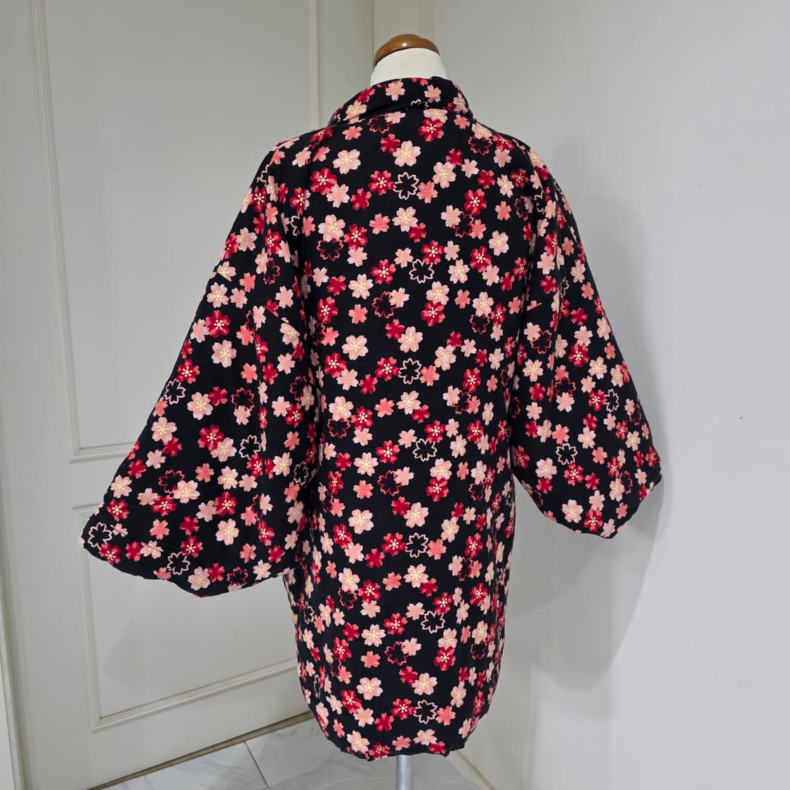 일본빈티지)전통 기모노유카타 겨울 사쿠라 한텐 보헤미안 상품이미지2