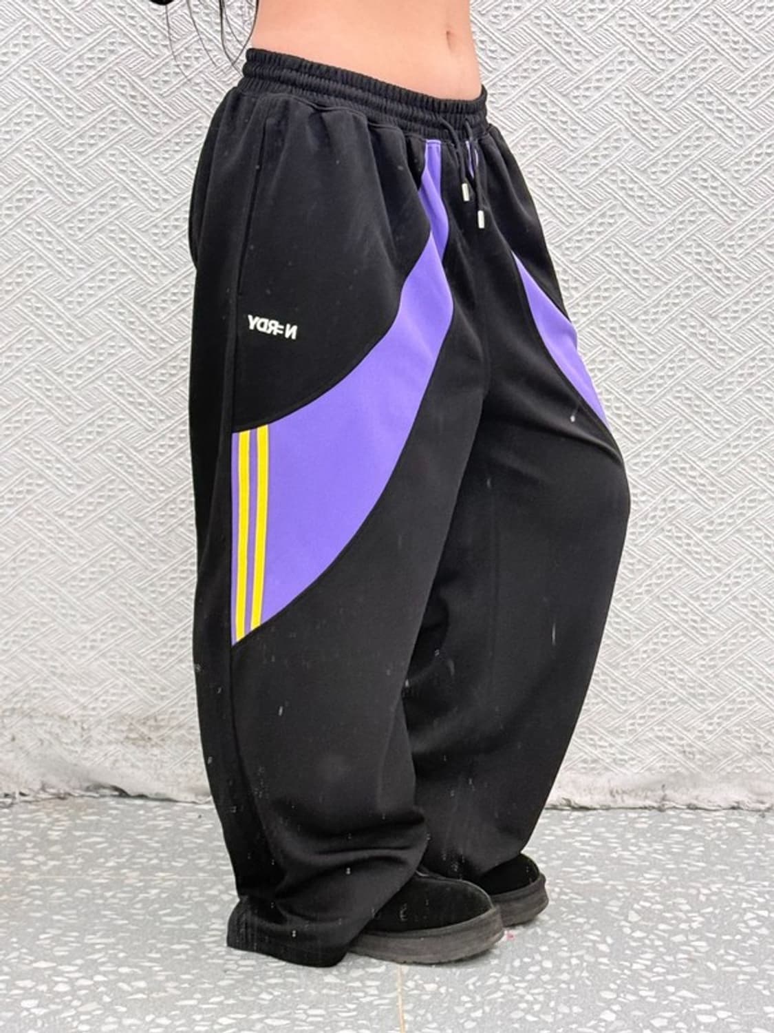 널디 키치 유니크 블랙퍼플 져지 트랙팬츠 M C08509 상품이미지1