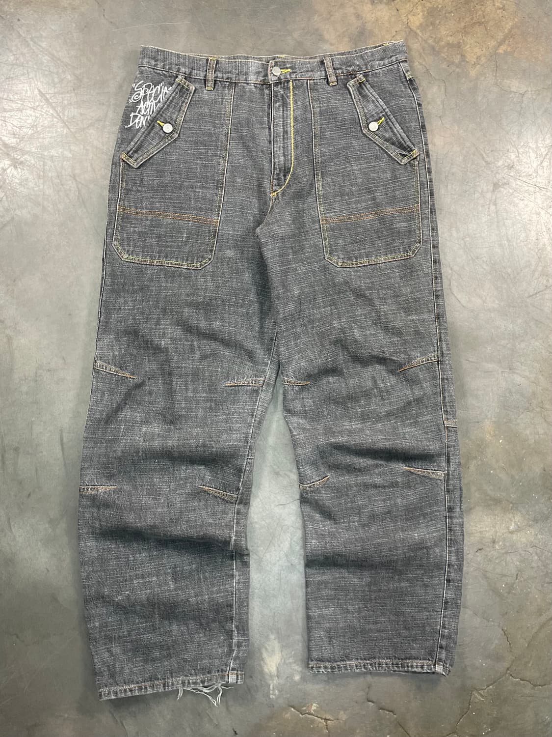 재팬 빈티지 와이드 데님 팬츠 상품이미지3