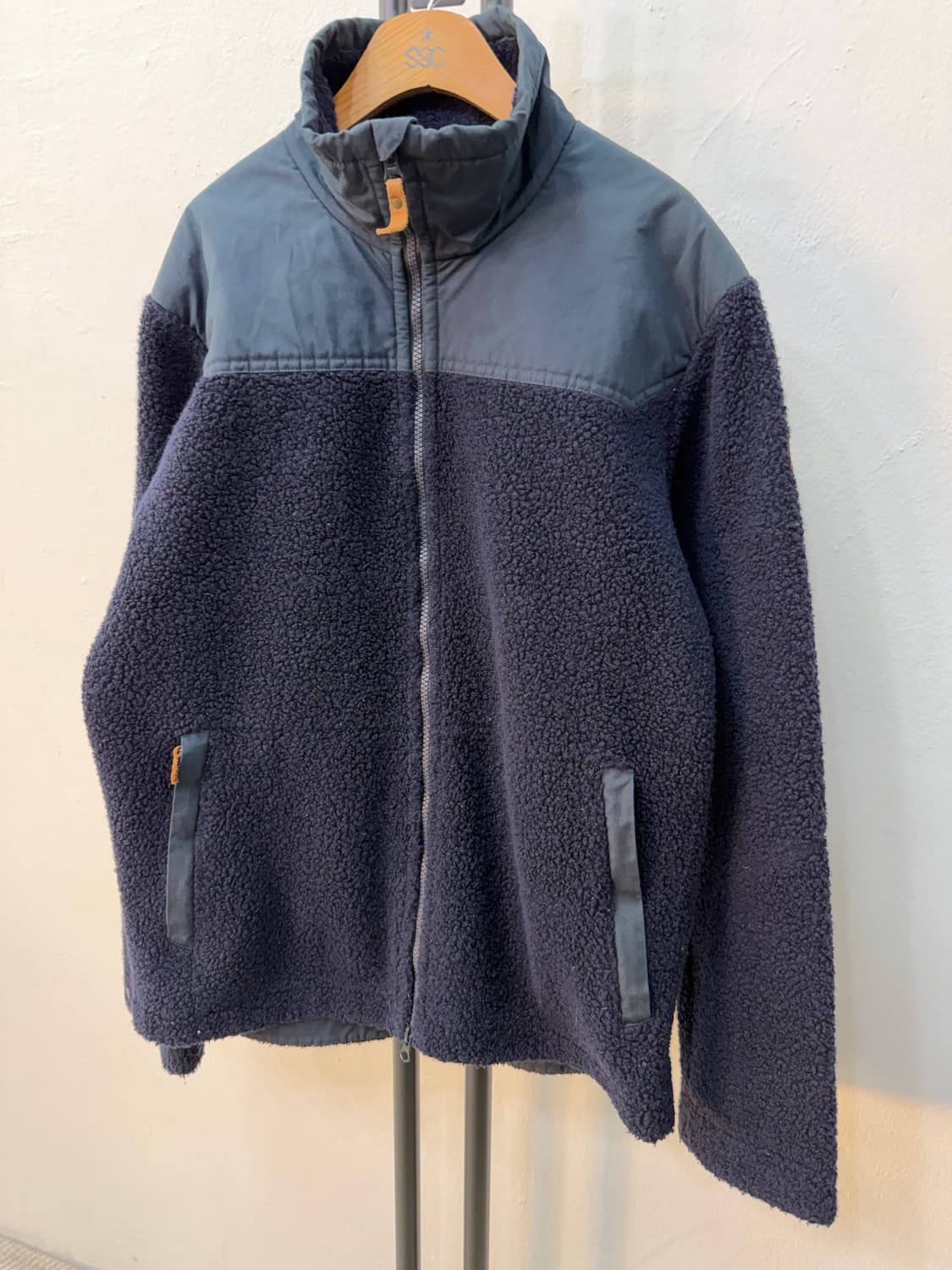정품) 피엘라벤 남성 네이비 양털 플리스 후리스자켓 L 상품이미지3