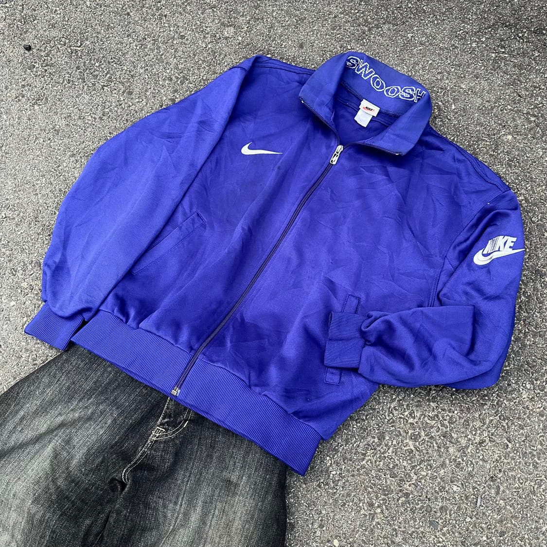 90s 나이키 재팬 올드스쿨 져지 트랙탑 자켓 XL 상품이미지1