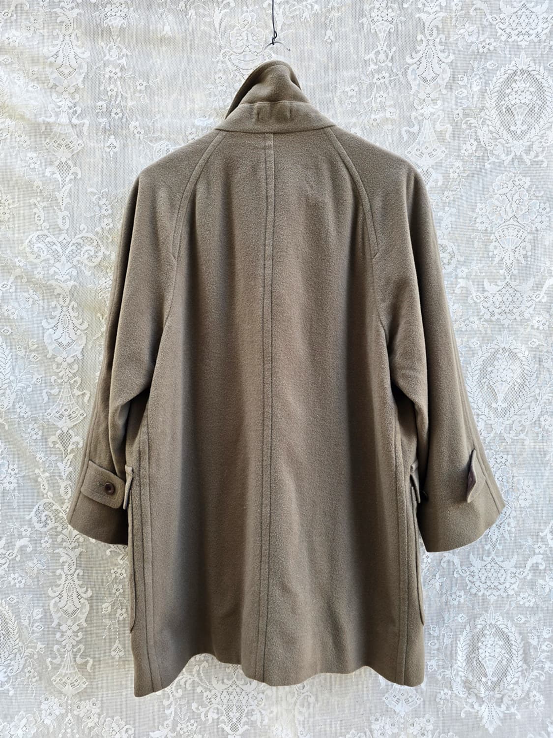 90s 버버리 발마칸 하프코트 캐시미어 혼방 상품이미지5