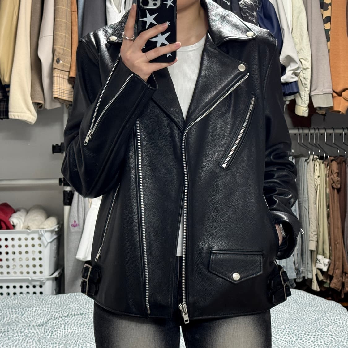 비바스튜디오 클래식 라이더 가죽 자켓 상품이미지2