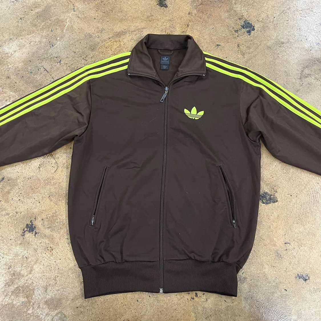 아디다스 말차 초코 나무 숲 브라운 형광 구파 져지 트랙탑 90 상품이미지3