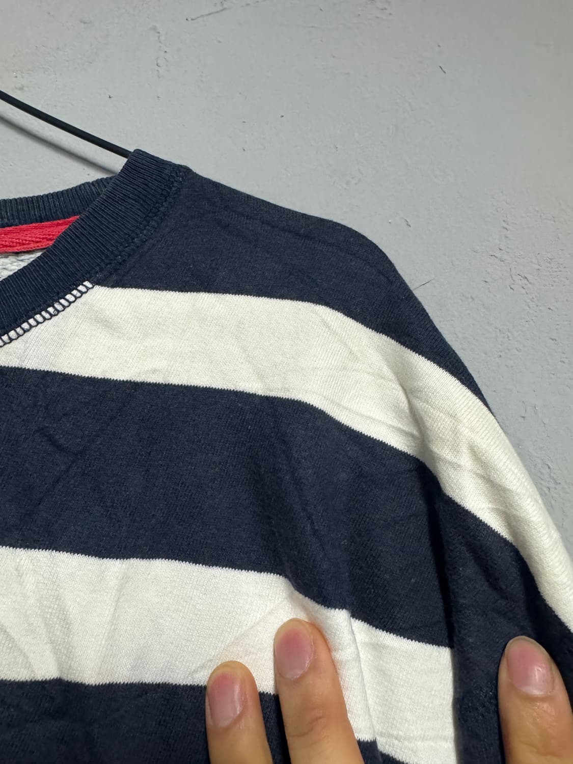 폴로 스트라이프 맨투맨 L 상품이미지5