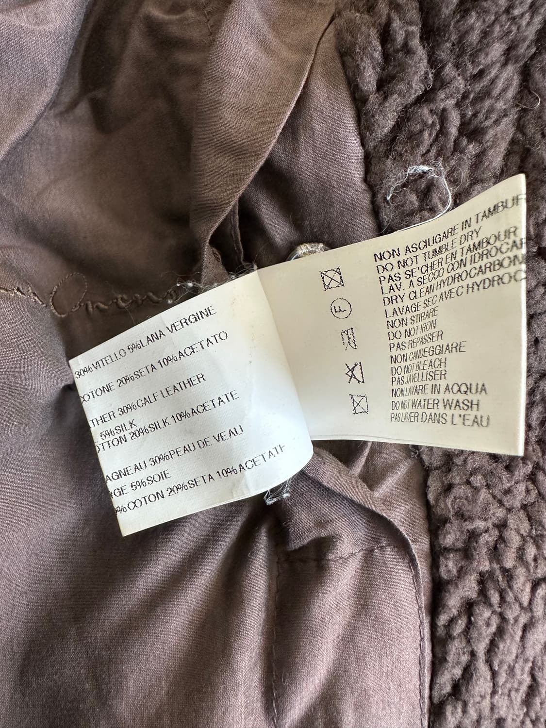 릭오웬스 09fw 램스킨 하이넥 시어링 무스탕 상품이미지9