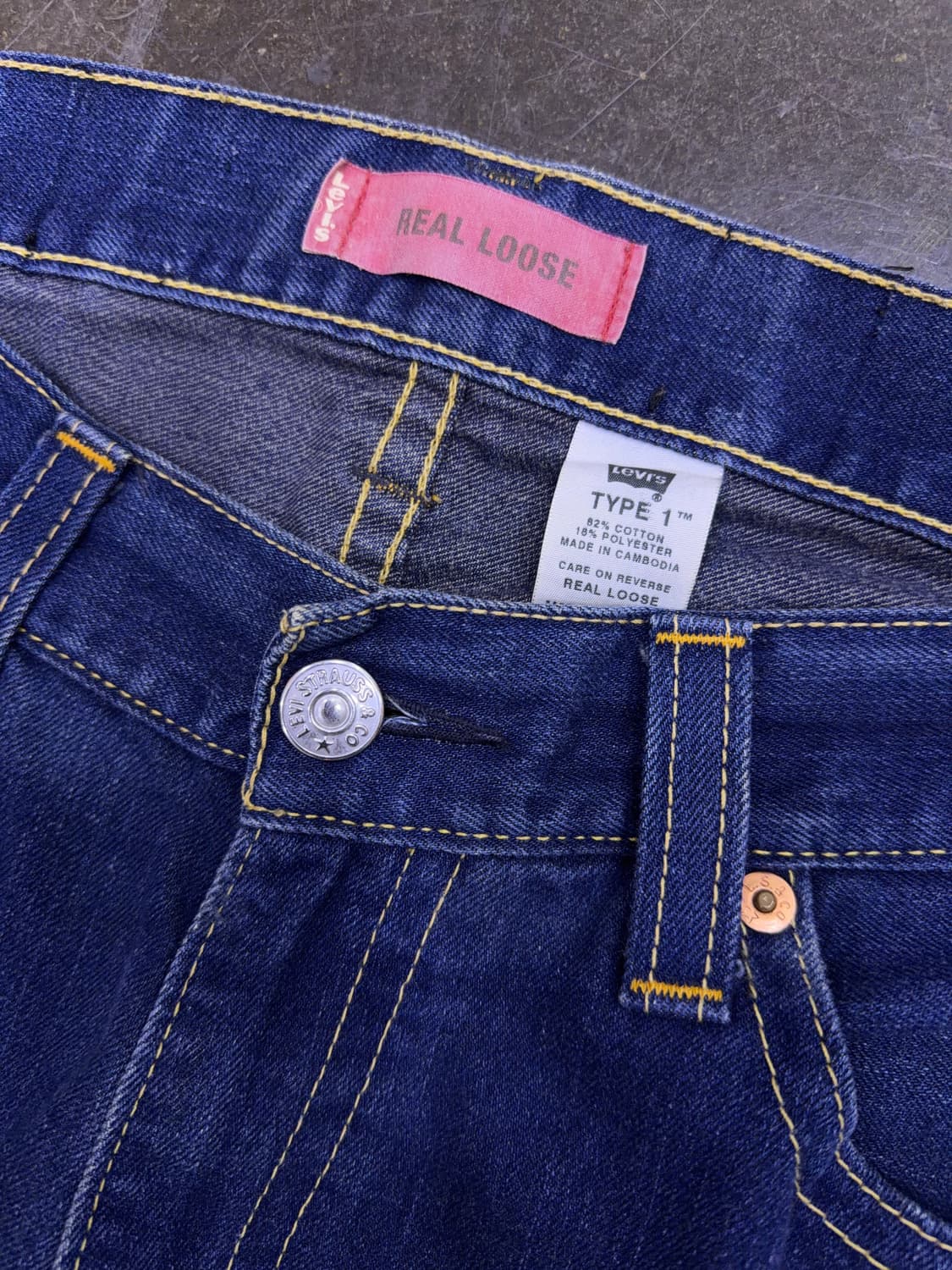 리바이스 00's 타입원 리얼 루즈핏 데님팬츠 청바지 36 상품이미지9