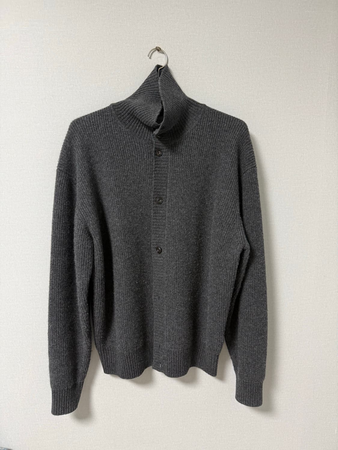 [XL] 유니온블루 크롭 스트럭처 가디건 차콜 상품이미지1