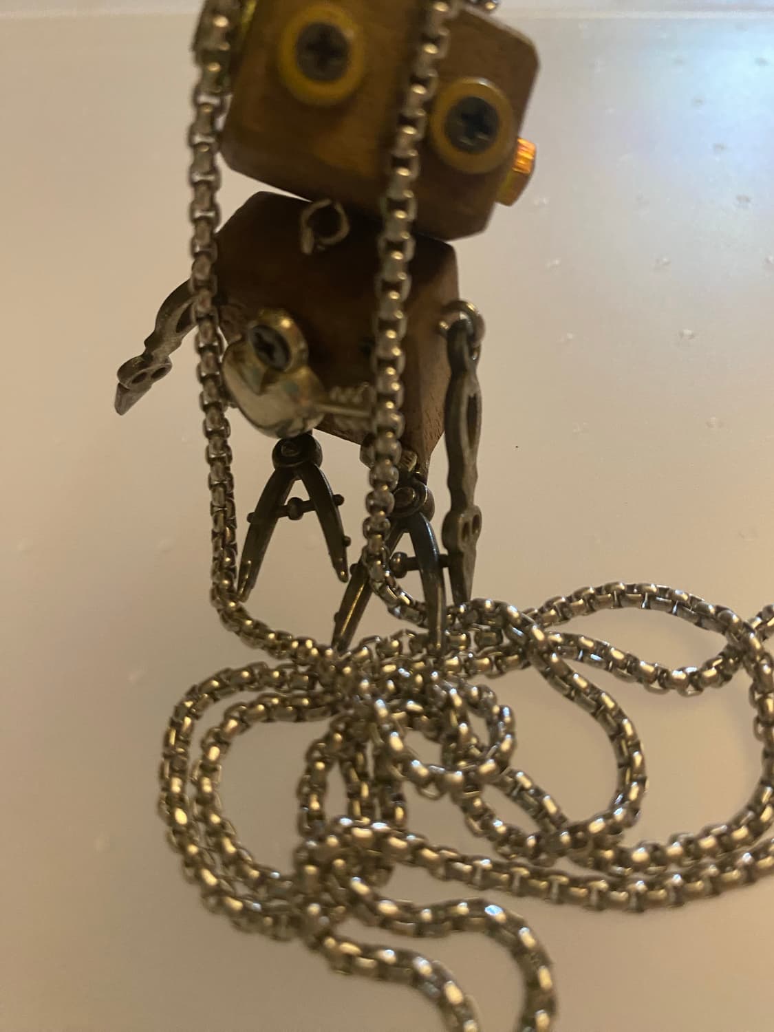 Vintage handmade antique wood necklace 상품이미지2