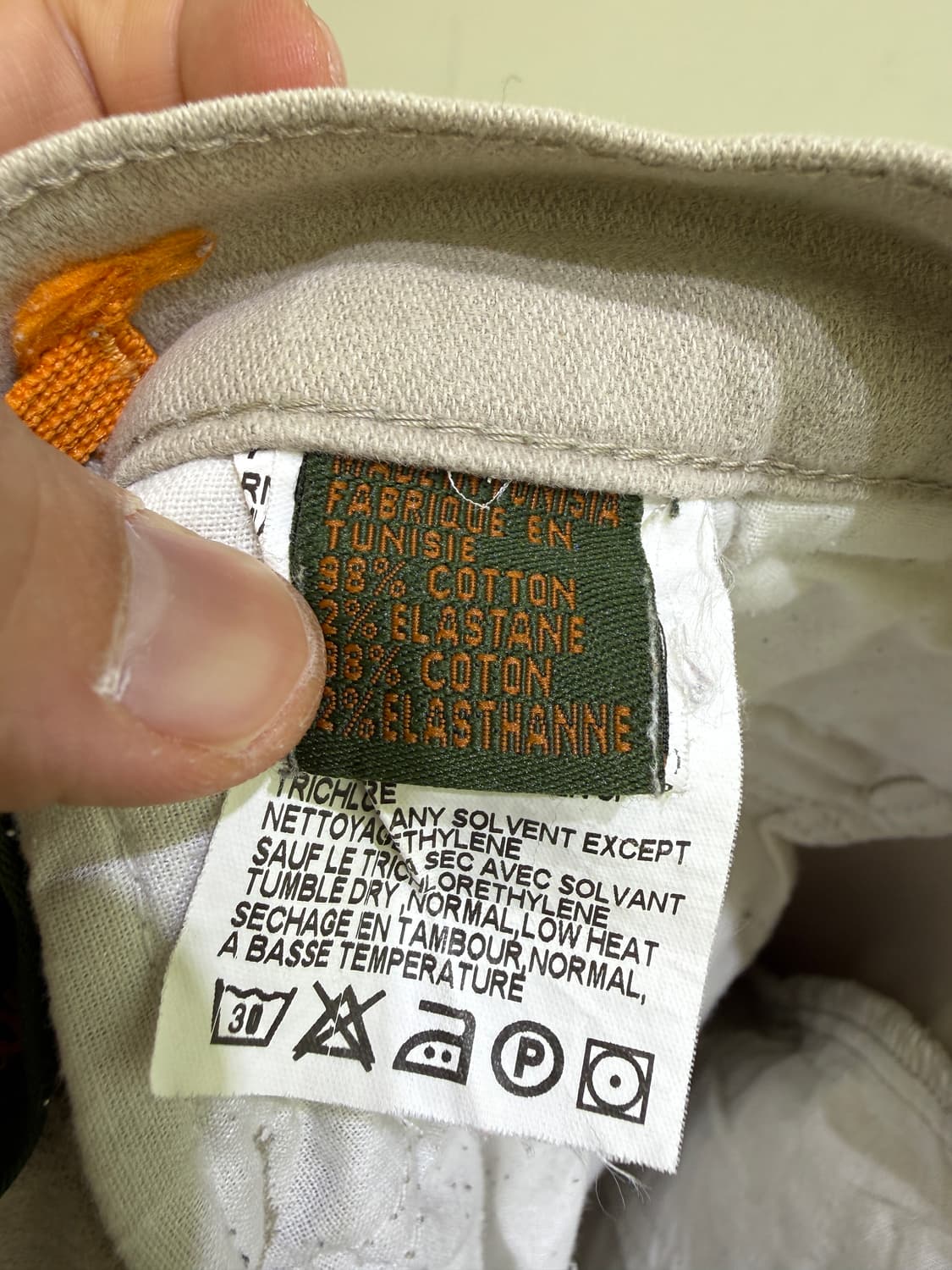 TIMBERLAND 베이지 코튼 팬츠  상품이미지7