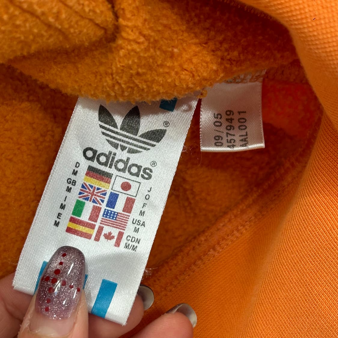 Adidas  아디다스 파이어버드 오렌지 후드집업 상품이미지8