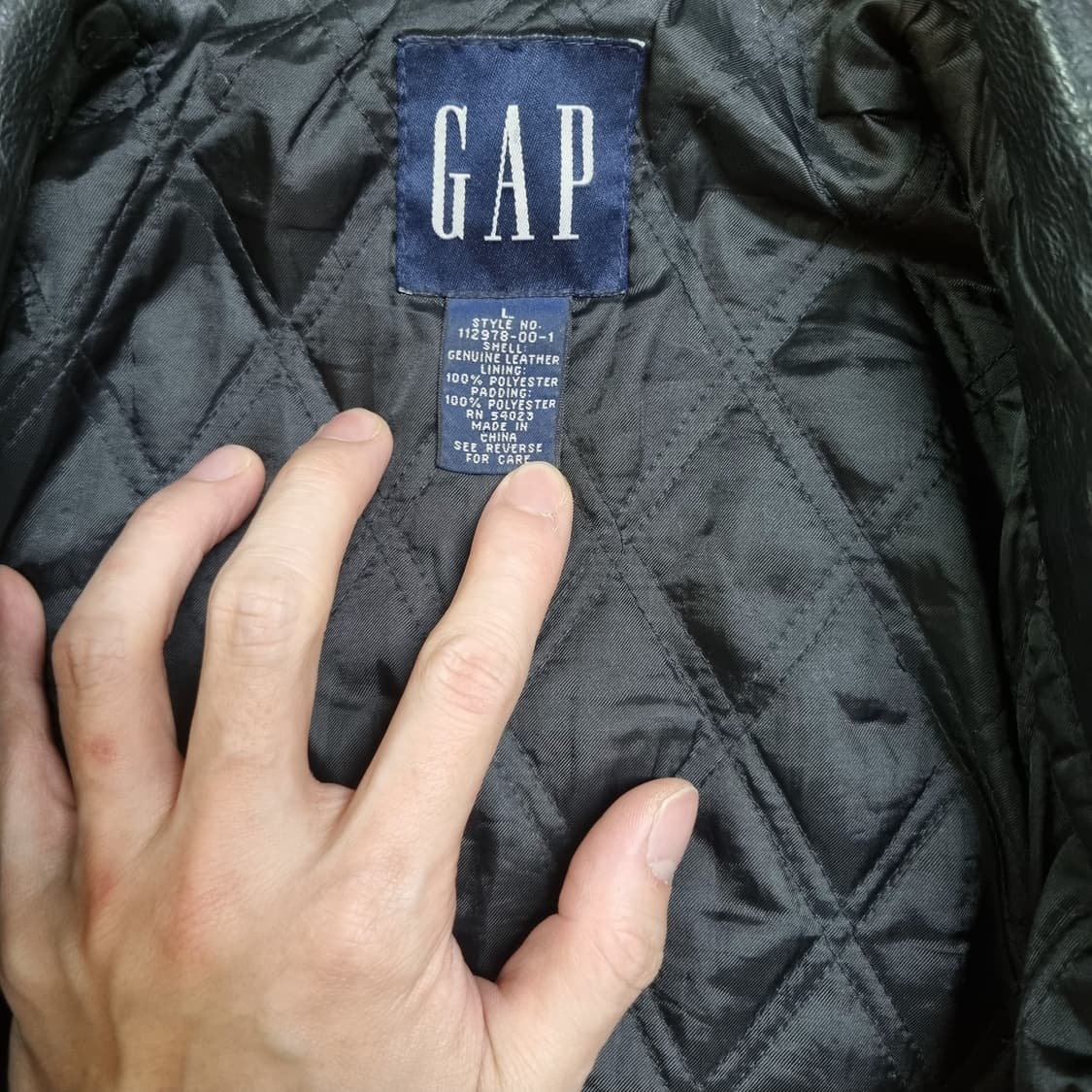 올드갭 레더자켓 L  상품이미지5