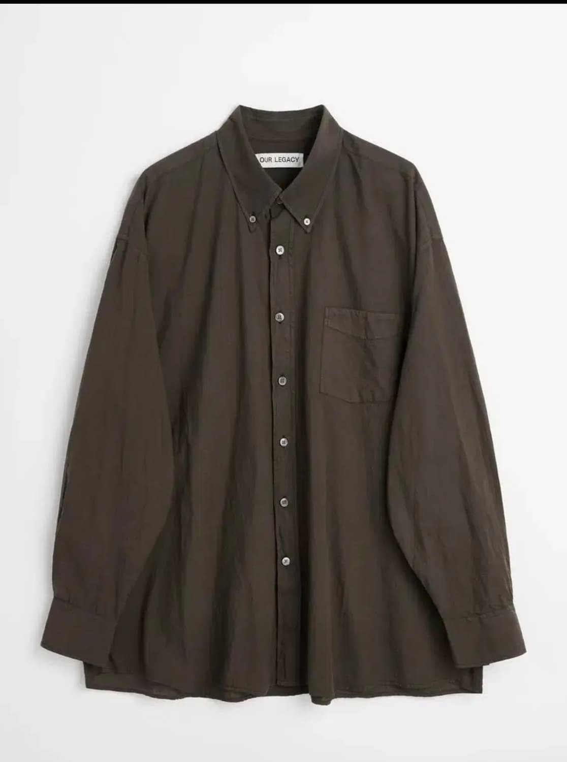 아워레가시 버로우드셔츠 브라운 46 상품이미지1