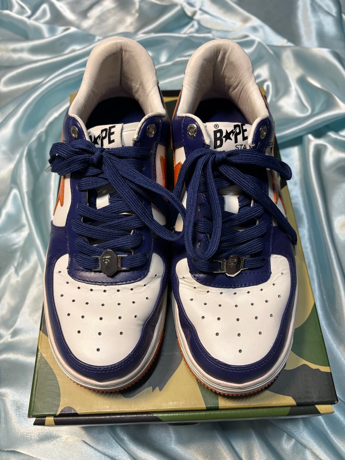 270 Bapesta purple orange 베이프스타 스니커 상품이미지6