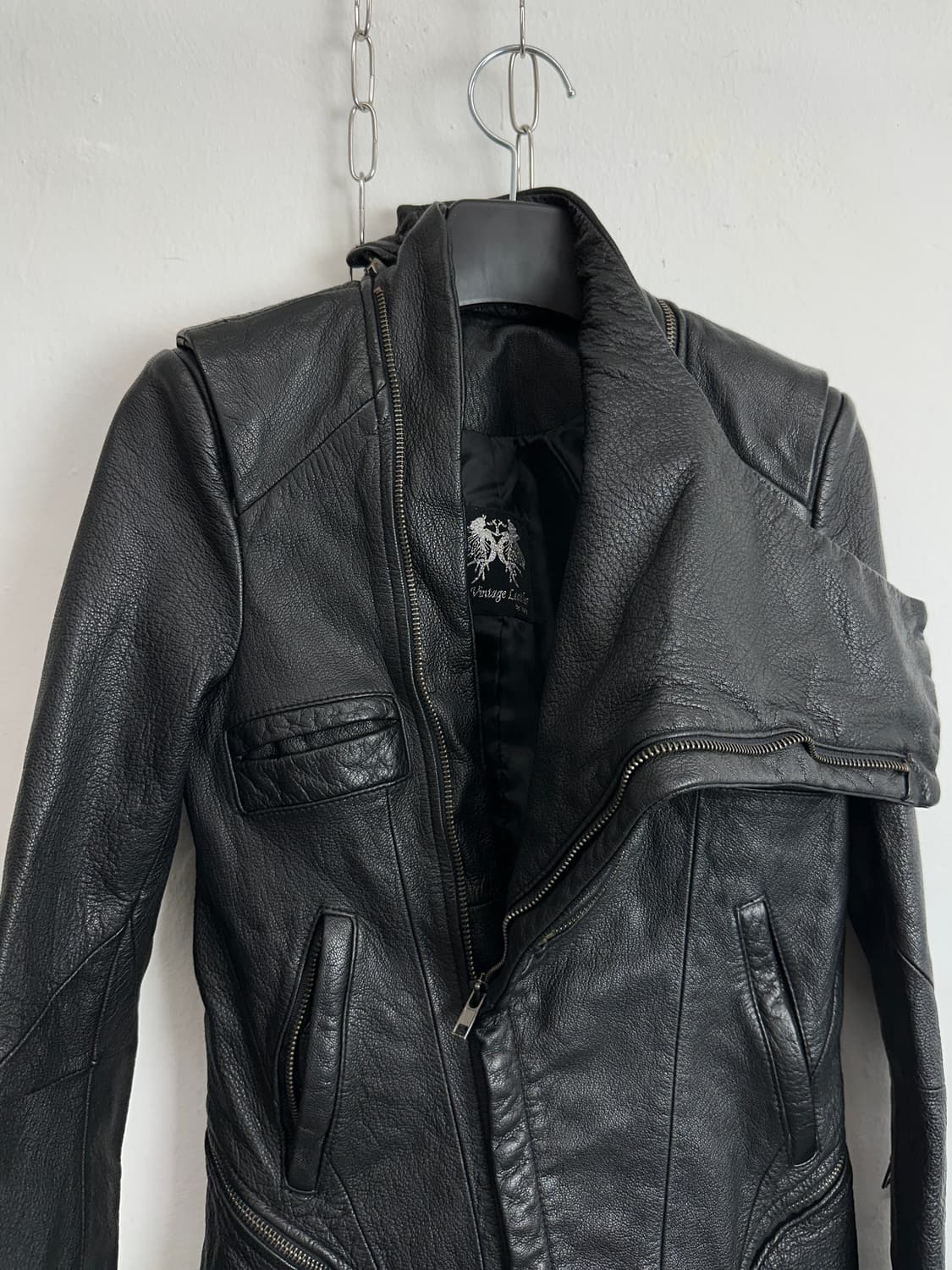 Asymmetric Lambskin High-Neck Multi-Zip  상품이미지9