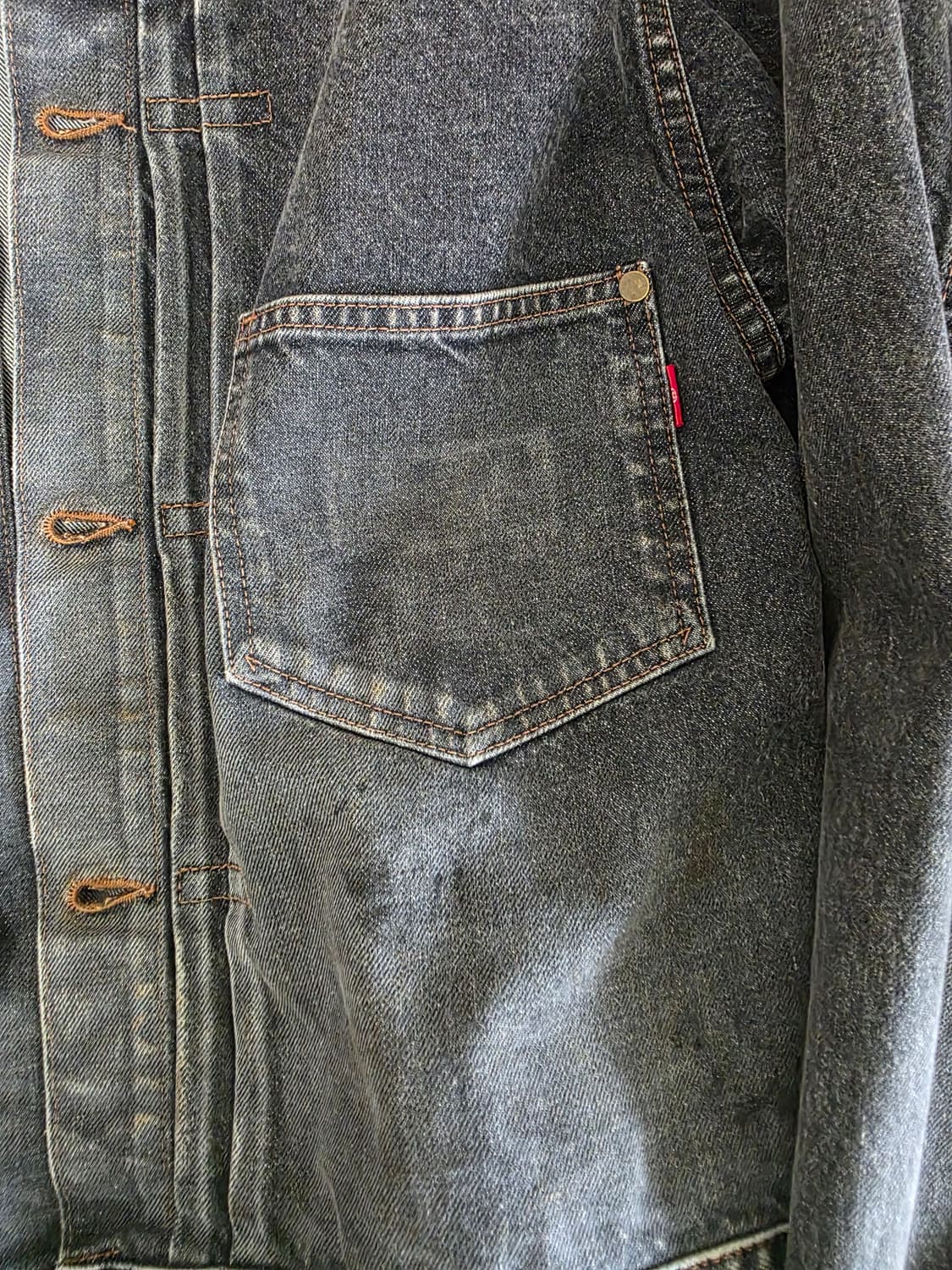 아나크로놈 AN-341W 블랙데님자켓 3사이즈 판매합니다 상품이미지4