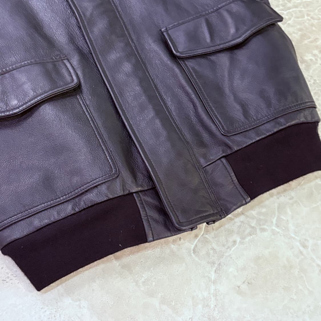 [L] LL BEAN 엘엘빈 A2 고트스킨 레더 자켓 상품이미지2