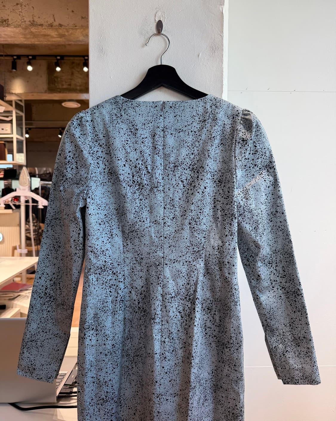 한킴 블루 패턴 롱원피스  상품이미지6