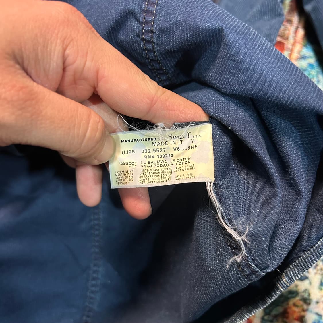 [XL] 아르마니 진 코듀로이 데님 셔츠(이탈리아 생산) 상품이미지4