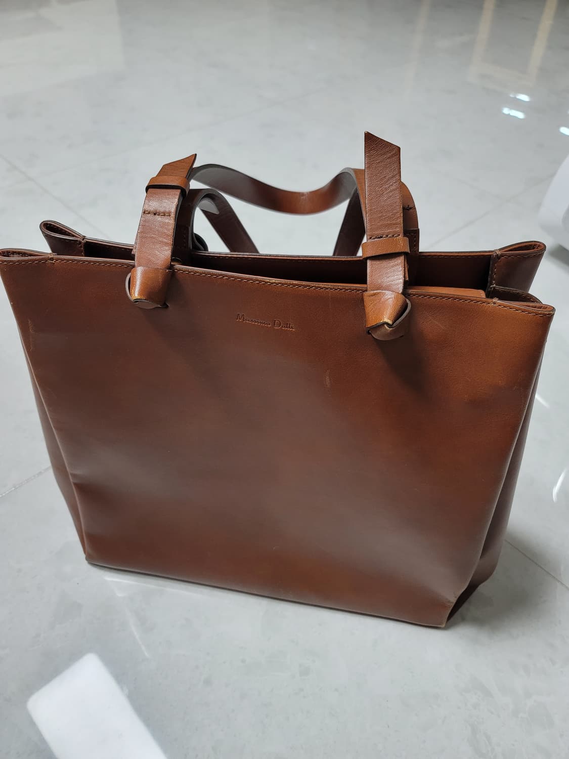 마시모두띠 브라운 통가죽 숄더백 상태굿
 상품이미지1