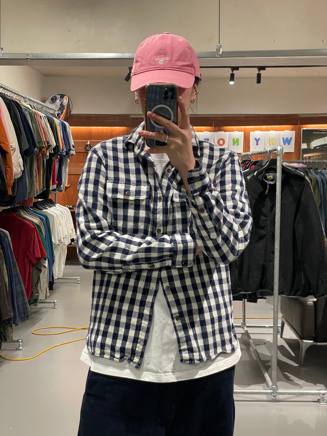 GAP 체크 패턴 플란넬 셔츠 상품이미지1