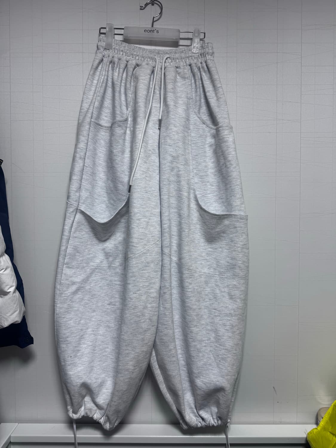 블랙업 또앙 투웨이 밴딩팬츠 멜란지그레이 상품이미지2