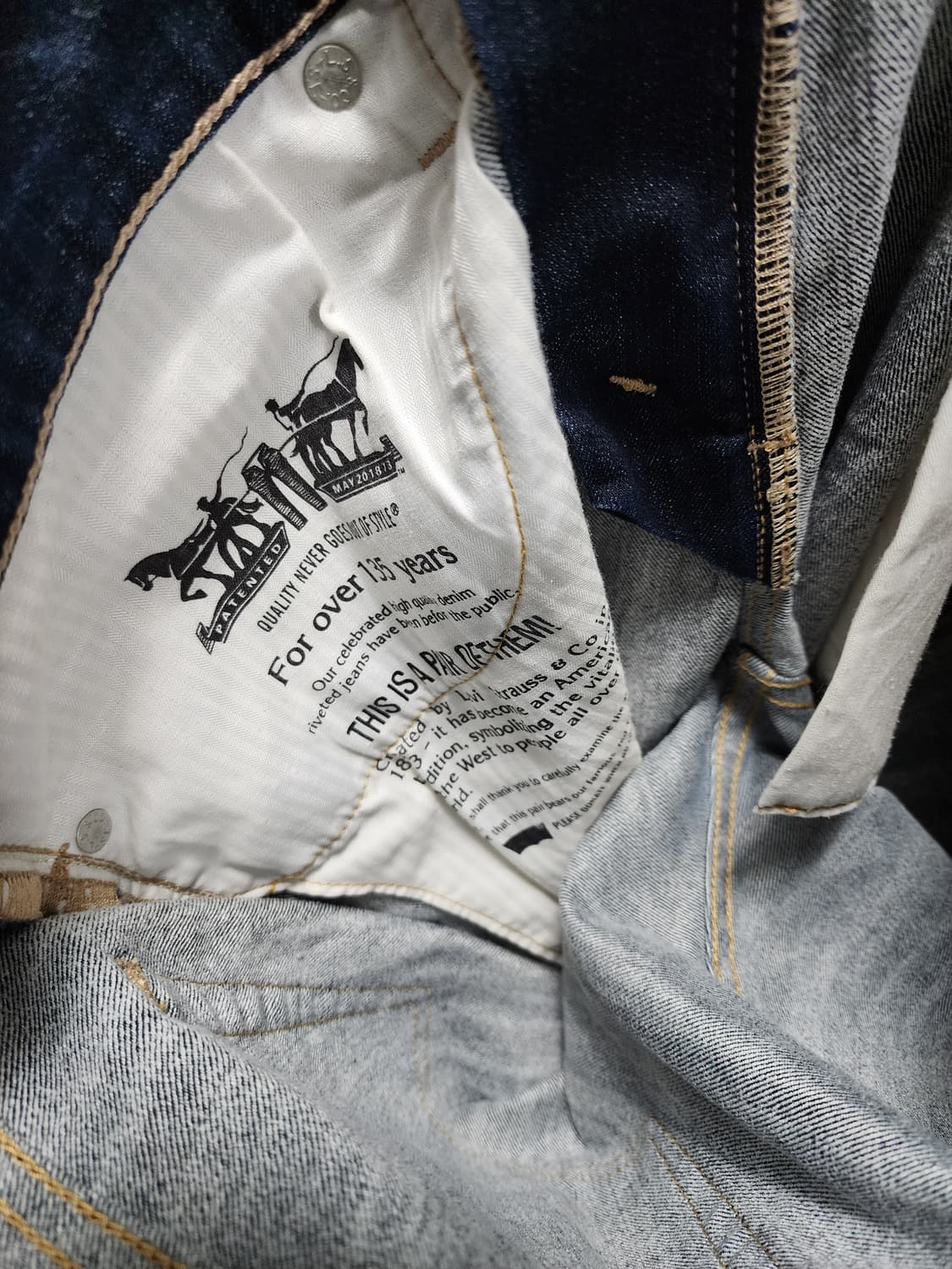 리바이스 511 진청 데님 팬츠 상품이미지4