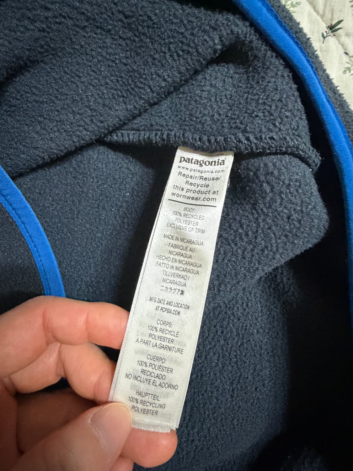 [M] 파타고니아 신칠라 헤비웨이트 피치블루 상품이미지4