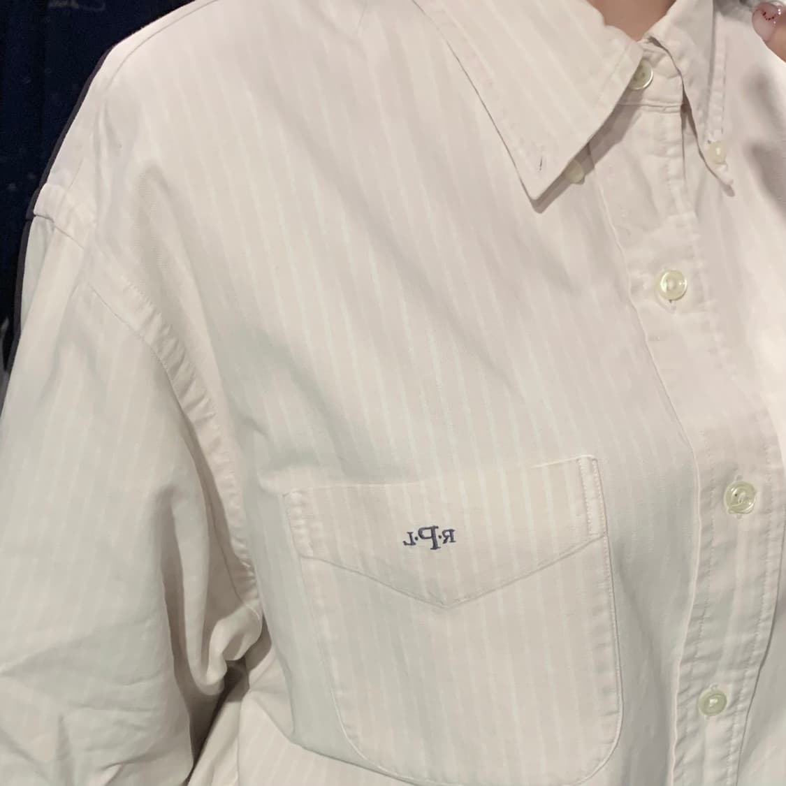 [IM] 폴로 랄프로렌 반팔 스트라이프 셔츠 라이트핑크 상품이미지4