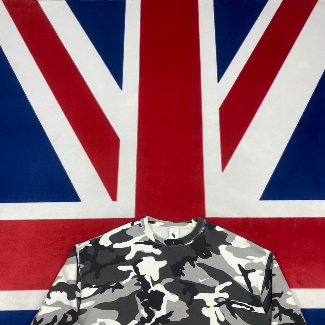 나이키 스우시 카모 맨투맨 L 상품이미지2