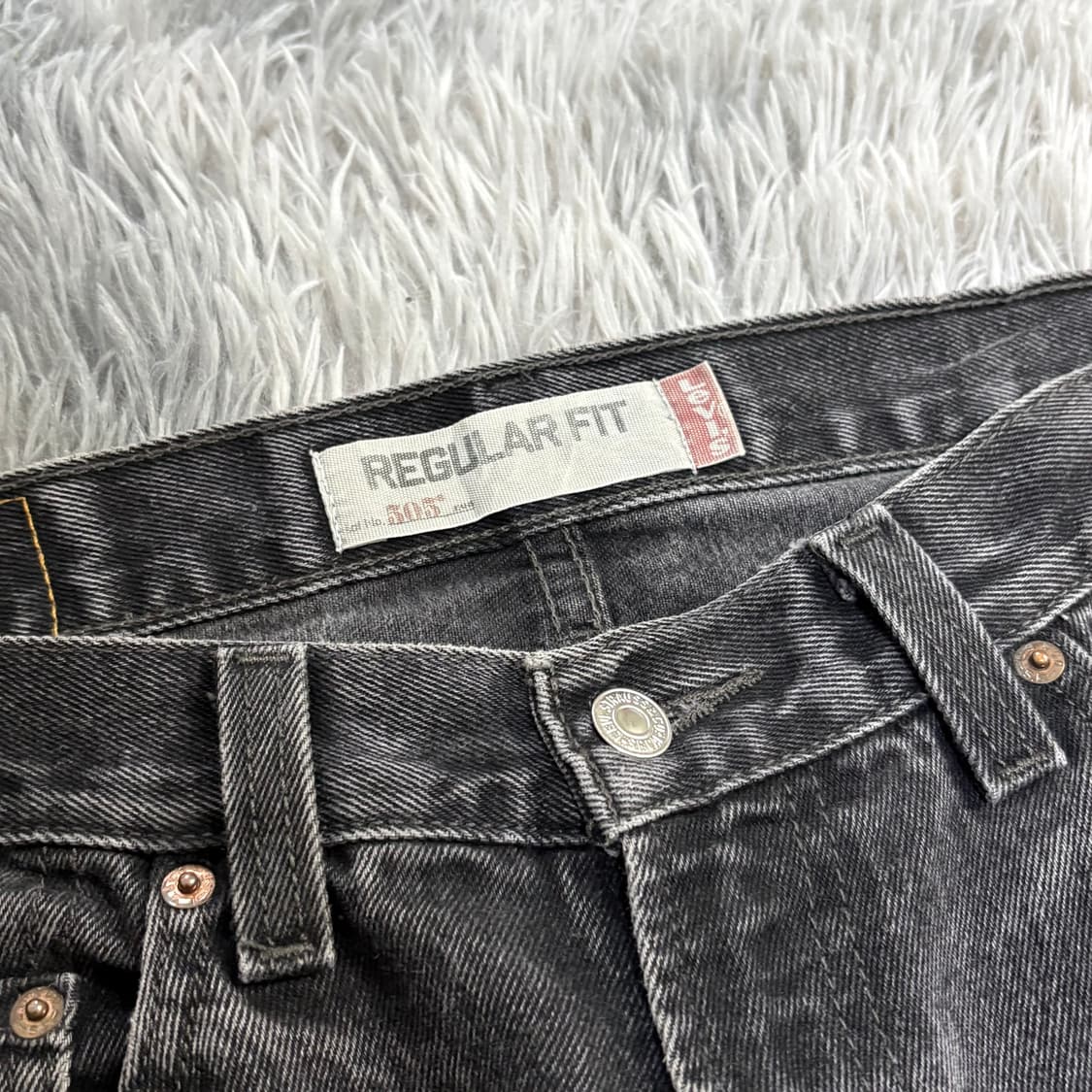 Levi’s 리바이스 505 흑청 데님팬츠 상품이미지4