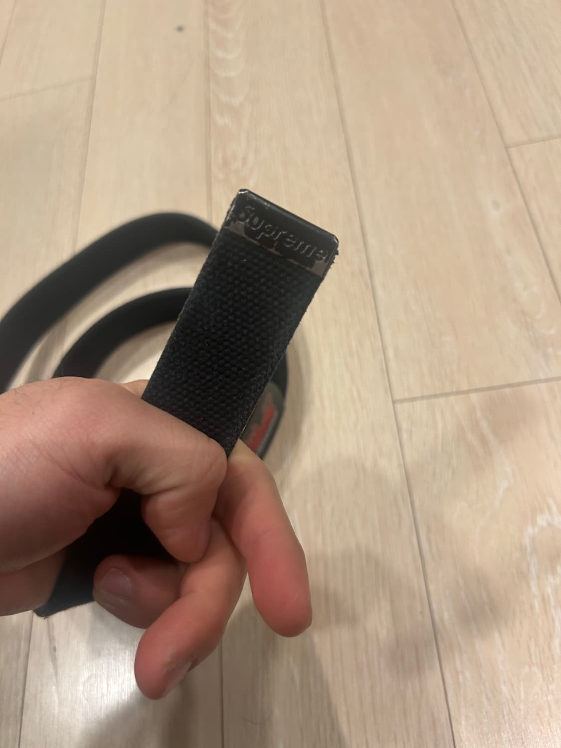 슈프림 토이머신 웨빙 벨트 24ss  블랙 상품이미지3