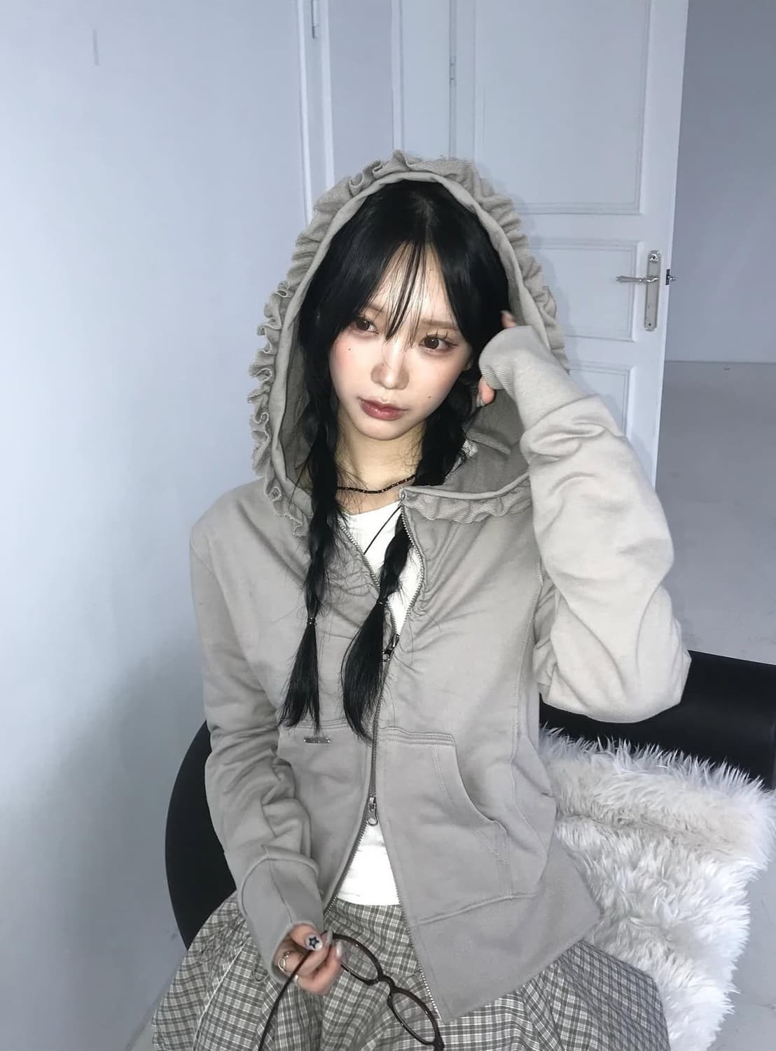 (새상품) kirev키레브 후드집업 (원가:115,000원) 상품이미지1