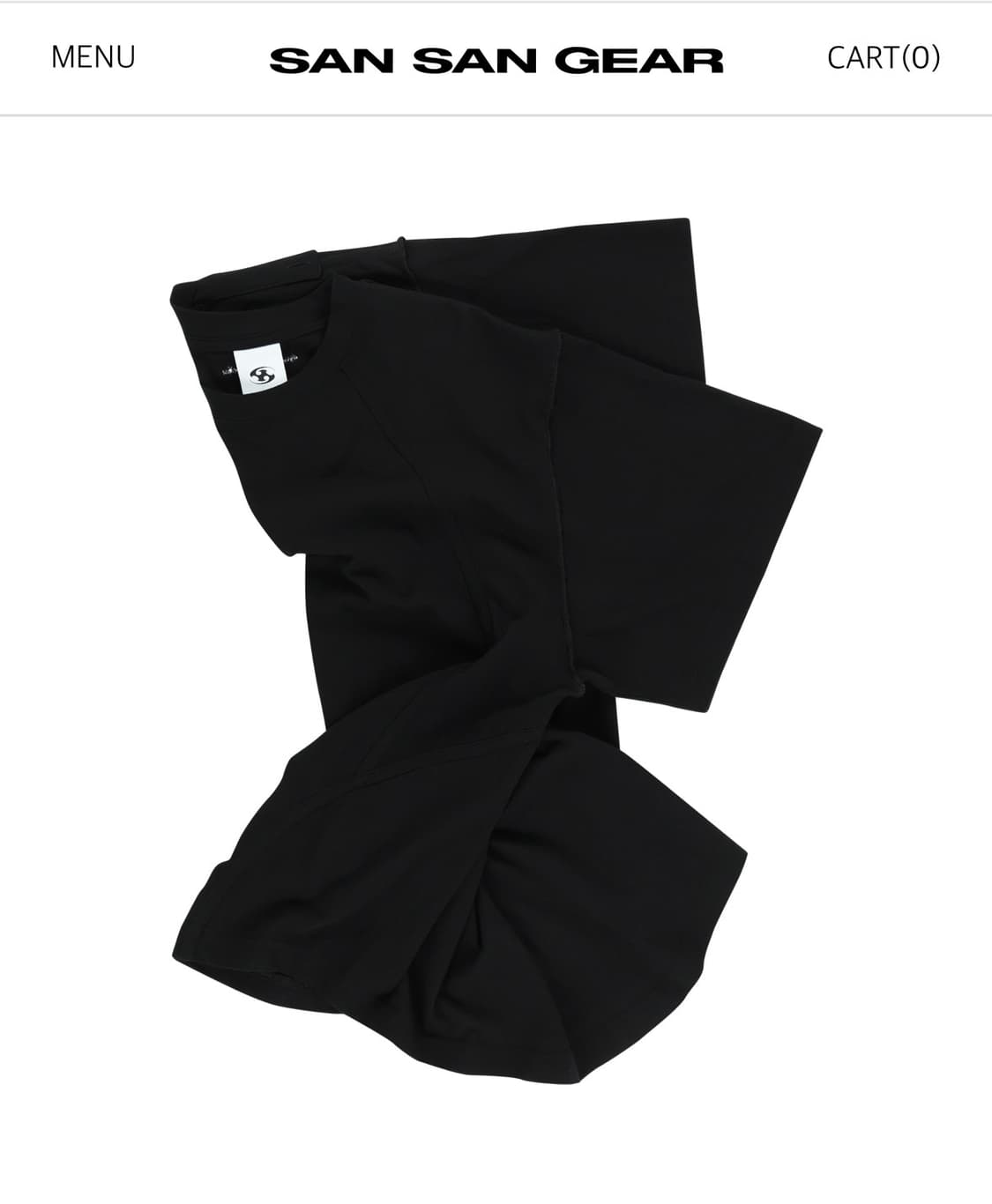 ROLLABLE T-SHIRT [BLACK] 상품이미지1