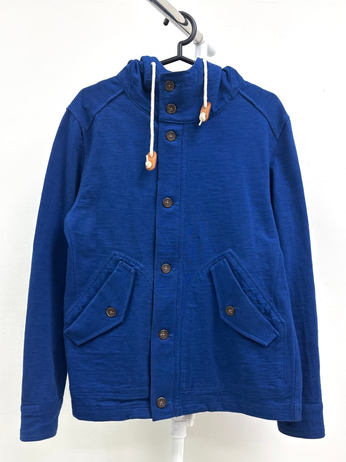 빈티지 블루 하이넥 후드집업 자켓 상품이미지6