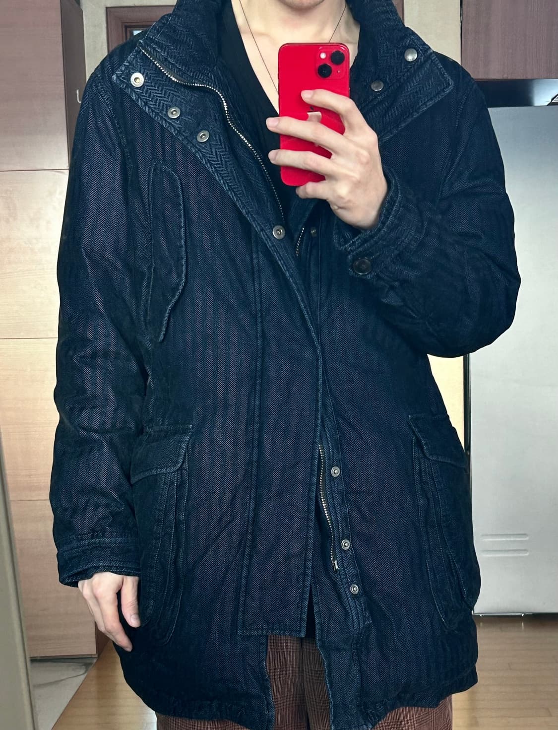 조르지오 아르마니 코듀로이 롱패딩 상품이미지1