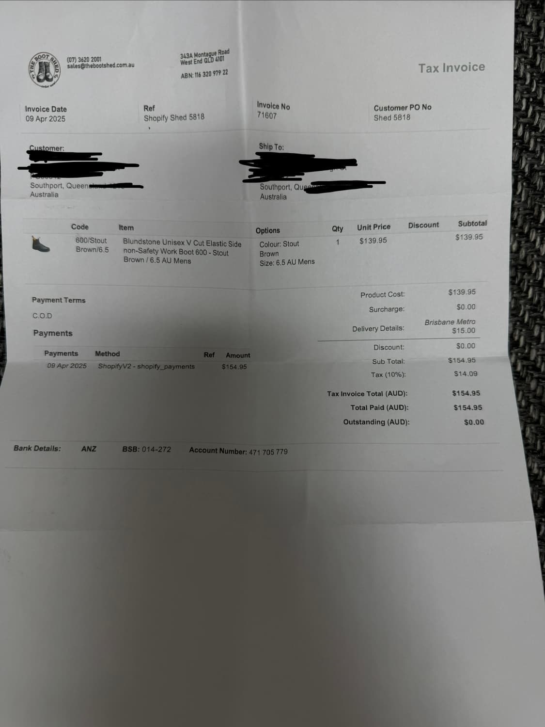 블런드스톤 600 첼시부츠 브라운 상품이미지7