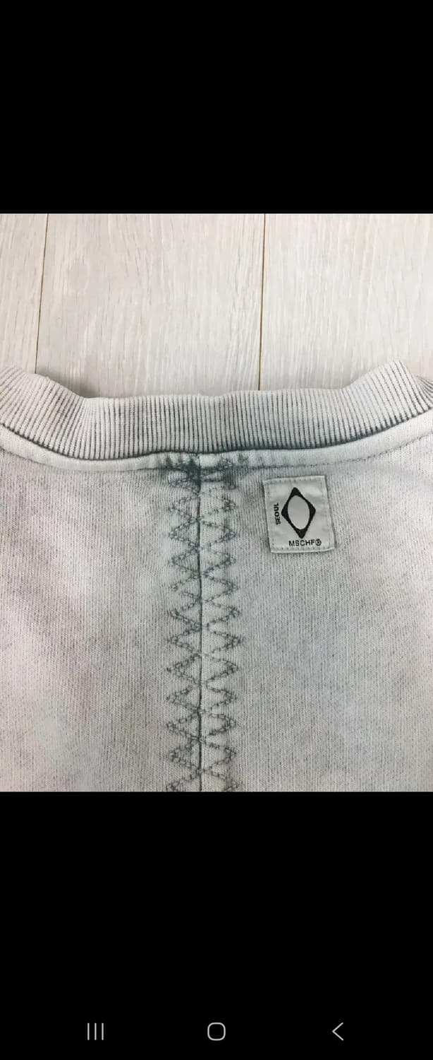 미스치프 가제트 크루넥 스웨트셔츠 블리치드 카키 맨투맨 상품이미지5