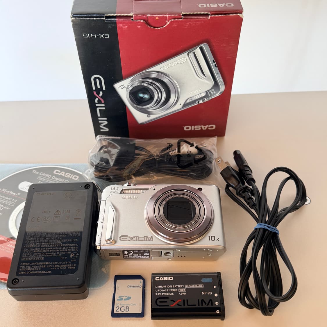 🎀츄 디카 풀셋🎀CASIO 카시오 EX-H15 실버 빈티지디카 상품이미지8