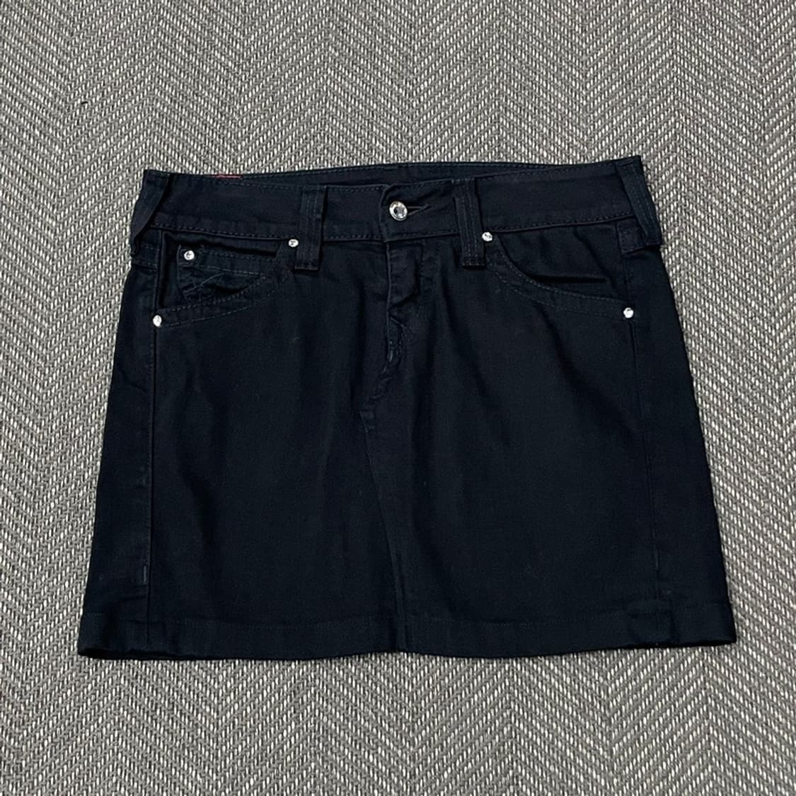 트루릴리전 큐빅 데님 스커트 v0145 상품이미지1