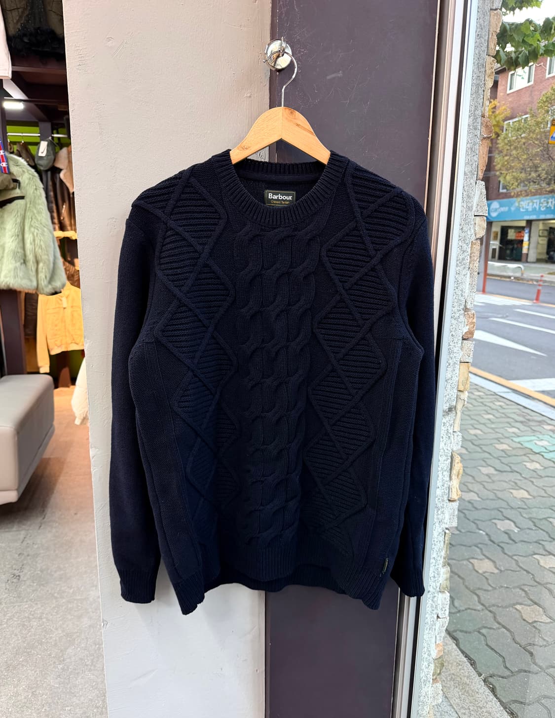 M/ 바버 피셔맨 아란 울 니트 상품이미지2