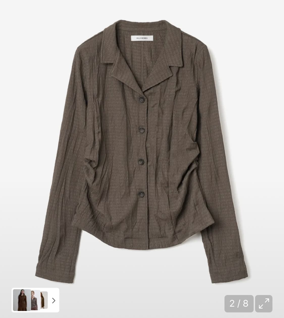 밀로 우먼 링클 져지 셔츠 상품이미지2