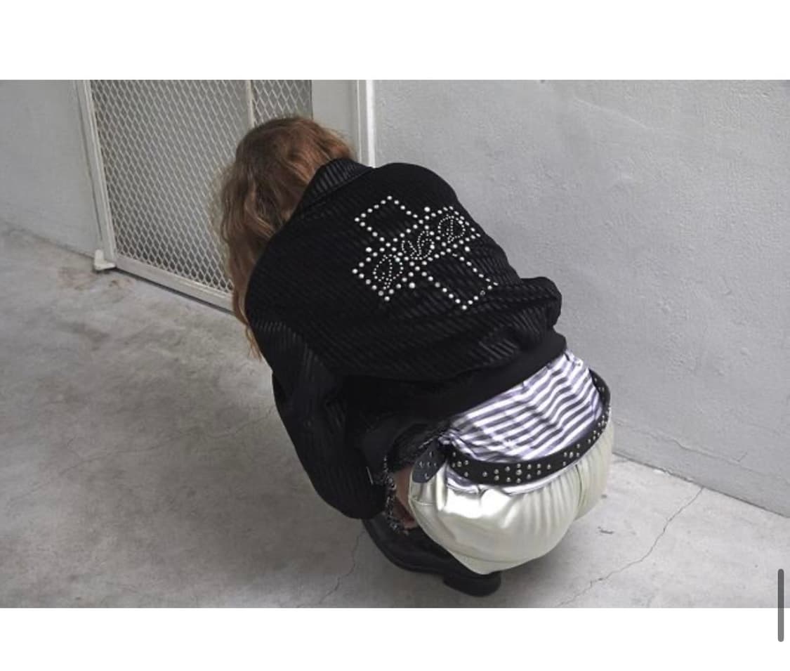 데어드 스트라이프 벨벳 블루종 상품이미지1