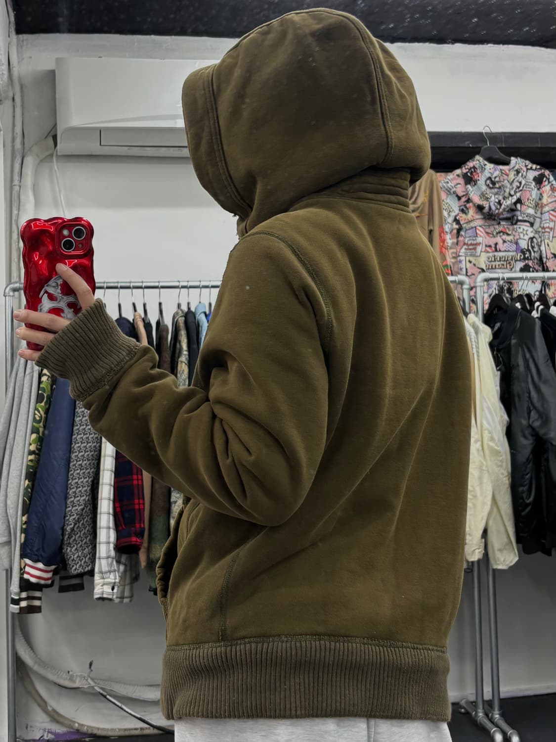 아베크롬비 카키 후드집업 상품이미지5