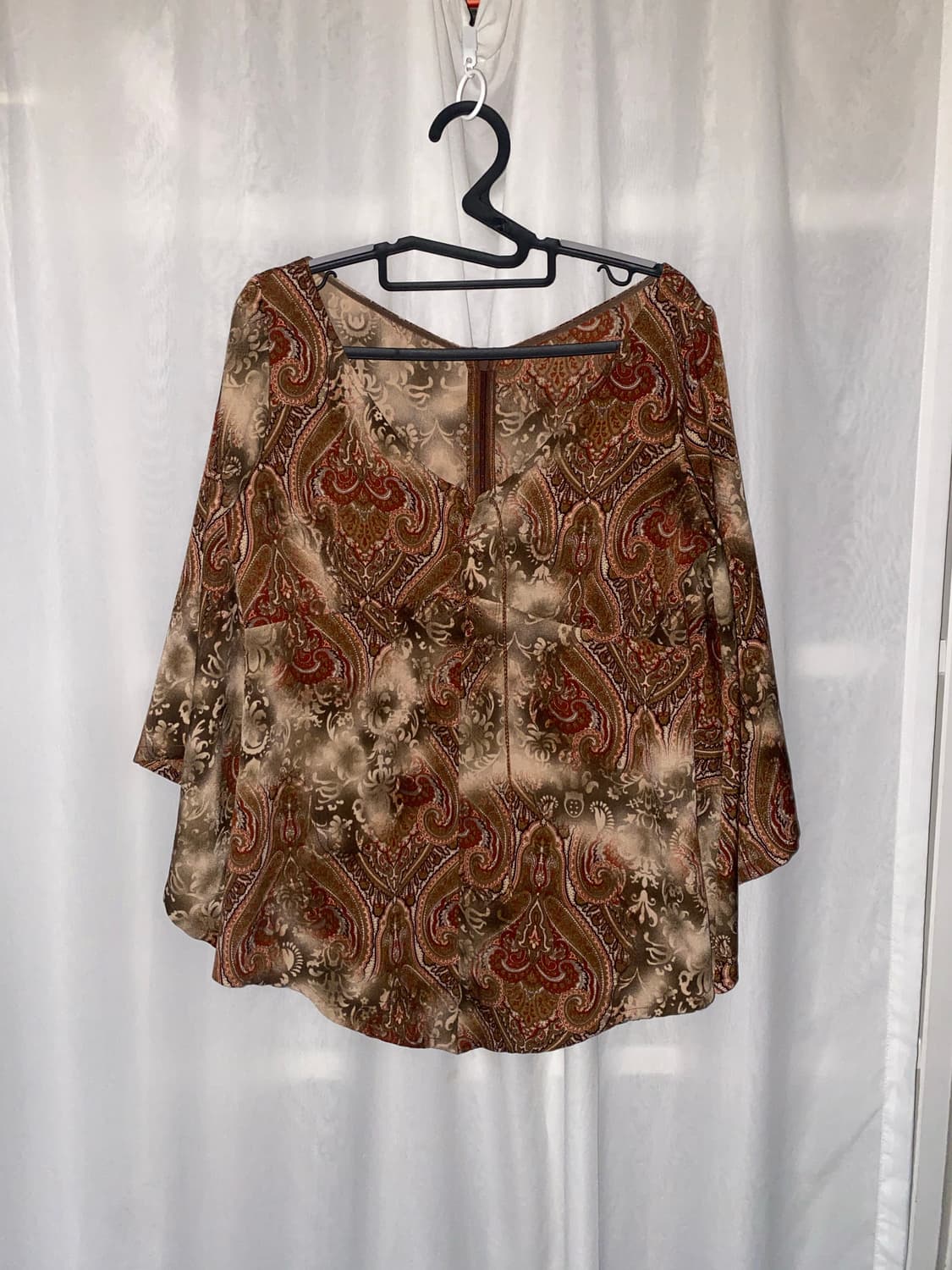 파우닝 오리엔탈 에스닉 블라우스 일본 빈티지 상품이미지3