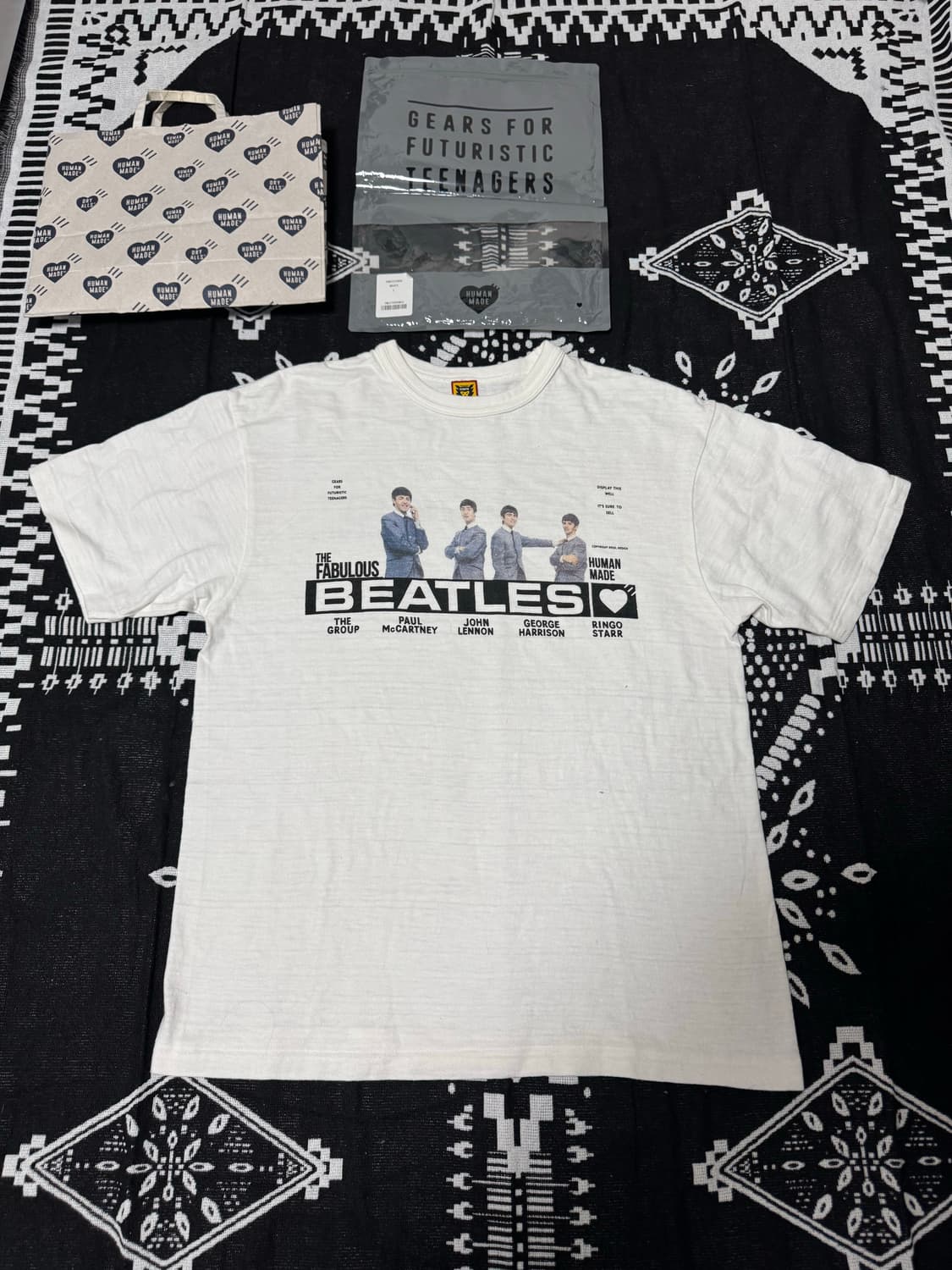 휴먼메이드x비틀즈 / 반팔티셔츠 / L 상품이미지1