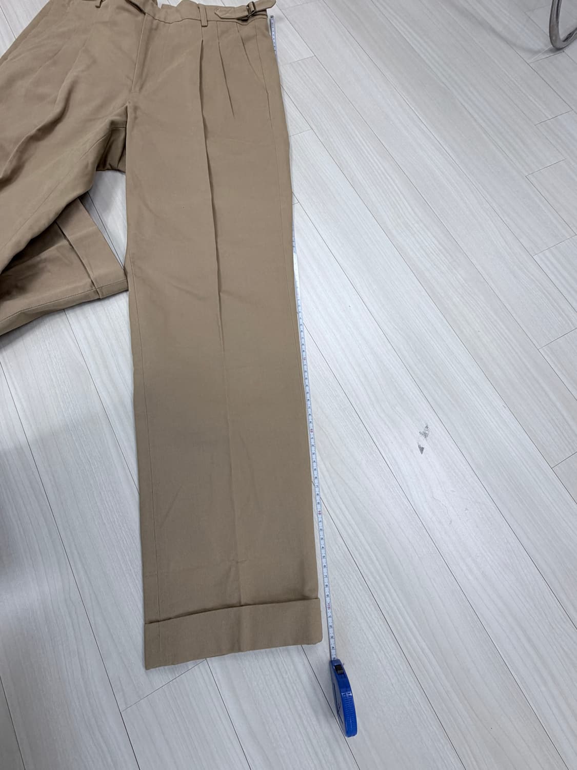 반츠 BTS 코튼 투턱 팬츠 카키, 치노팬츠, bants 슬랙스 상품이미지9