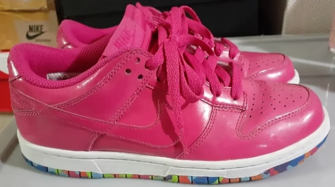 나이키 덩크로우 레더 'Fruity Pebbles' 비비드 핑크 240 상품이미지3