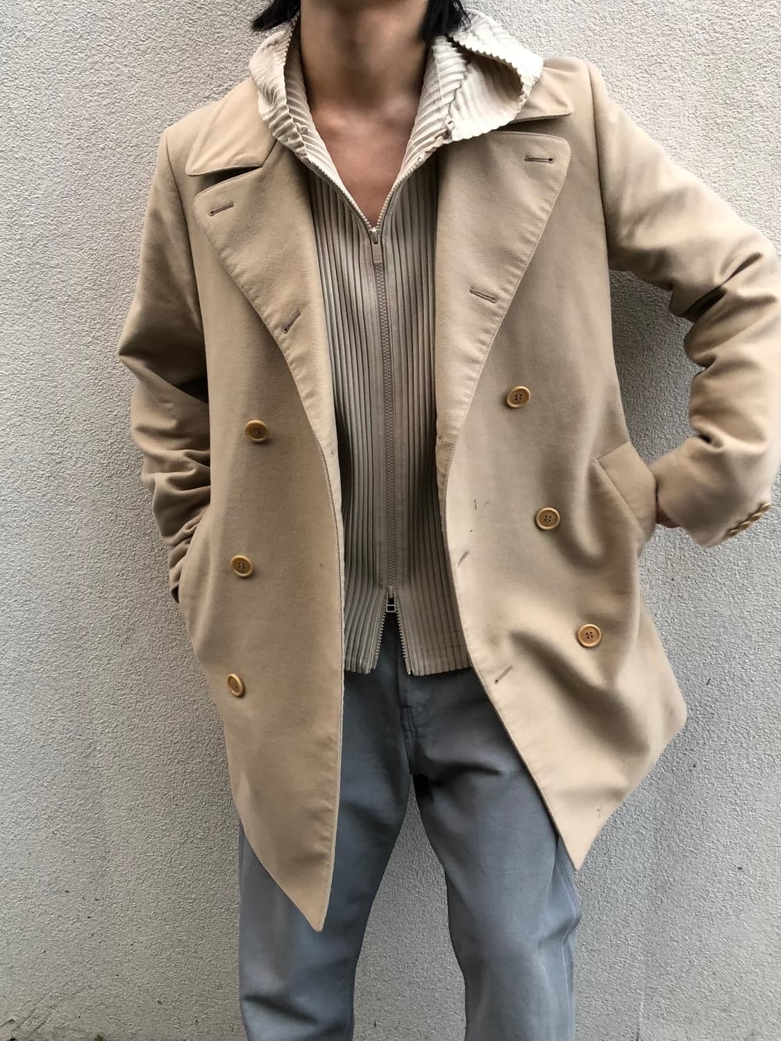 헬무트랭 00‘s 아카이브 더블 코트 상품이미지1